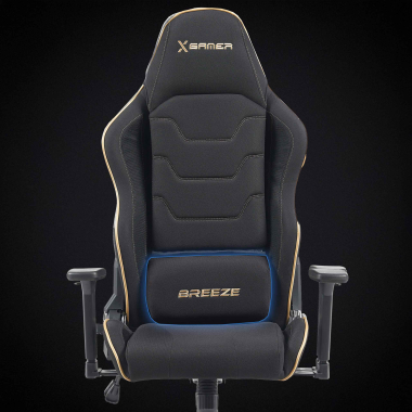 sedia gaming nero breeze tessuto braccioli mobili cuscino poggiatesta poggiatesta 7