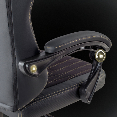 sedia gaming nero titan ecopelle braccioli ribaltabili cuscino poggiatesta poggiatesta 6