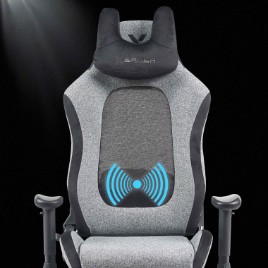 sedia gaming grigio vital tessuto braccioli mobili cuscino poggiatesta poggiatesta 6