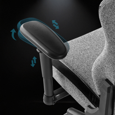 sedia gaming grigio vital tessuto braccioli mobili cuscino poggiatesta poggiatesta 4