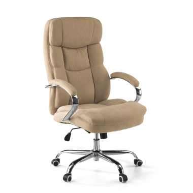 poltrona da ufficio beige harmony tessuto braccioli imbottiti 1