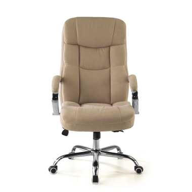 poltrona da ufficio beige harmony tessuto braccioli imbottiti 3