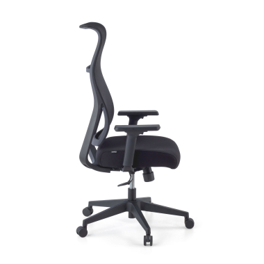 sedia ergonomica nero stay rete transpirante braccioli mobili 5