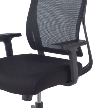 sedia ergonomica nero stay rete transpirante braccioli mobili 4