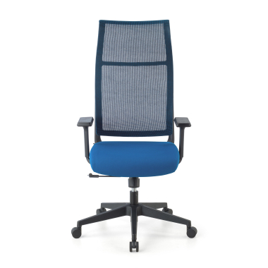 sedia ergonomica blu stay rete transpirante braccioli mobili 4