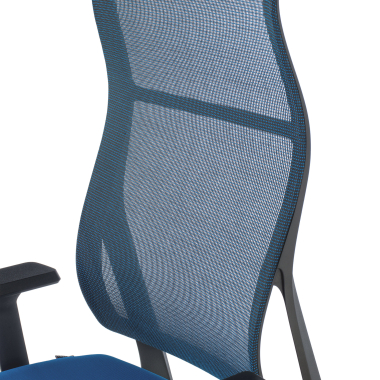 sedia ergonomica blu stay rete transpirante braccioli mobili 9