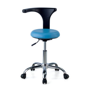 sgabello da lavoro e da laboratorio blu clinicpro di plastica senza braccioli 7