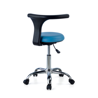 sgabello da lavoro e da laboratorio blu clinicpro di plastica senza braccioli 8