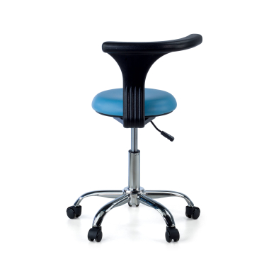 sgabello da lavoro e da laboratorio blu clinicpro di plastica senza braccioli 9