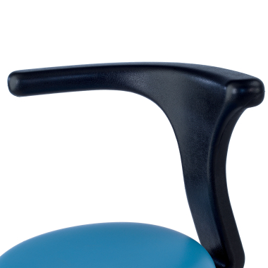 sgabello da lavoro e da laboratorio blu clinicpro di plastica senza braccioli 6