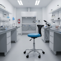 Sgabello medico dentista per clinica, estetista, schienale ergonomico