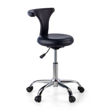 Sgabello medico dentista per clinica, estetista, schienale ergonomico