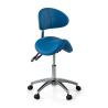 Sgabello sella di cavallo con schienale ergonomico per clinica ed estetista