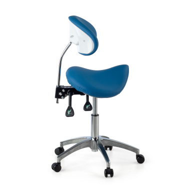 sgabello da lavoro e da laboratorio blu ergo clinic di plastica senza braccioli 9