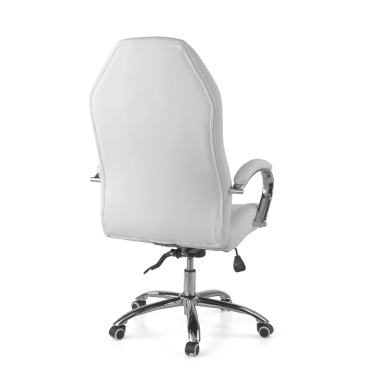 poltrona da ufficio bianco pioneer ecopelle braccioli imbottiti 10