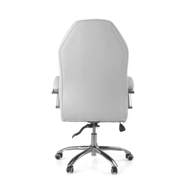 poltrona da ufficio bianco pioneer ecopelle braccioli imbottiti 9