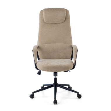 poltrona da ufficio beige denmark tessuto braccioli imbottiti poggiatesta 3