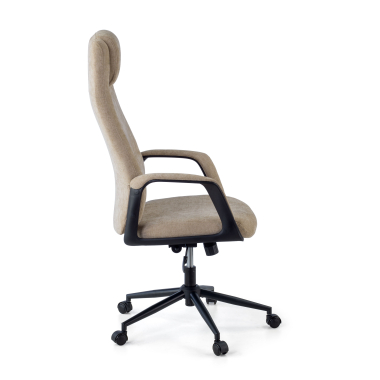 poltrona da ufficio beige denmark tessuto braccioli imbottiti poggiatesta 7