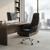 Poltrona da ufficio direzionale Luxus, schienale ergonomico