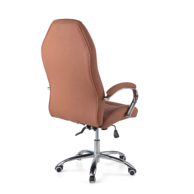 poltrona da ufficio marrone pioneer ecopelle braccioli imbottiti 6