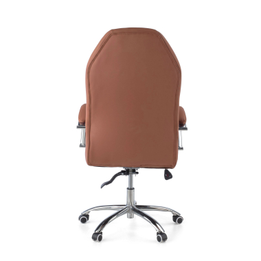 poltrona da ufficio marrone pioneer ecopelle braccioli imbottiti 7