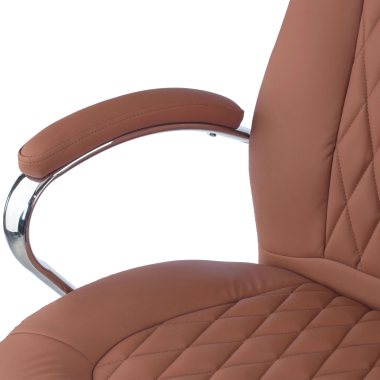 poltrona da ufficio marrone pioneer ecopelle braccioli imbottiti 9