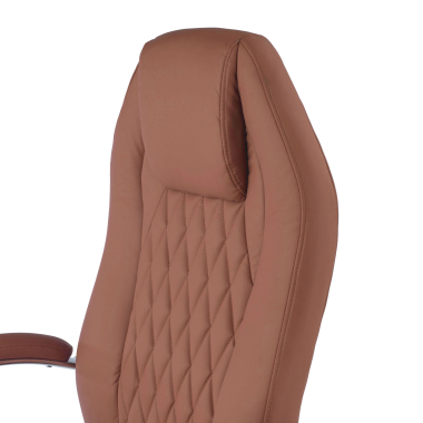 poltrona da ufficio marrone pioneer ecopelle braccioli imbottiti 10