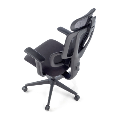 sedia ergonomica nero essenza rete transpirante braccioli regolabili 3d doppio supporto lombare poggiatesta 10