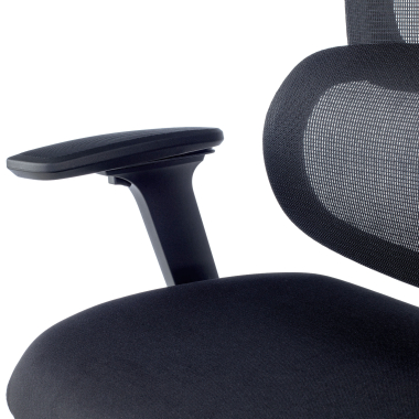 sedia ergonomica nero essenza rete transpirante braccioli regolabili 3d doppio supporto lombare poggiatesta 12