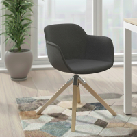 Sedia da Riunione Laure, Gambe in legno, Alta qualità, Imbottita