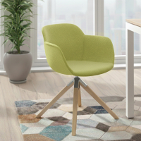 Sedia da Riunione Laure, Gambe in legno, Alta qualità, Imbottita