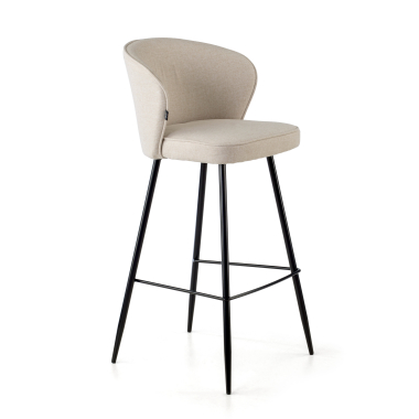 sgabello da ufficio beige martina tessuto braccioli imbottiti 1
