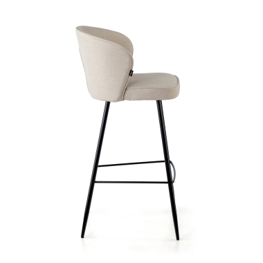 sgabello da ufficio beige martina tessuto braccioli imbottiti 4