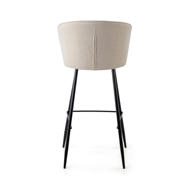 sgabello da ufficio beige martina tessuto braccioli imbottiti 7
