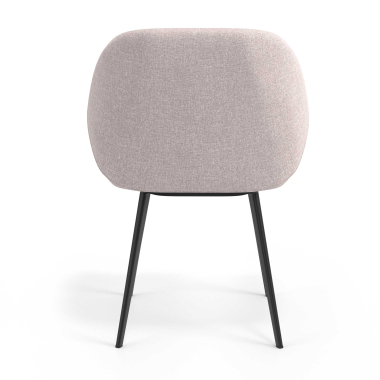 sedia ospite ufficio nero beige 4 gambe tessuto braccioli imbottiti 6