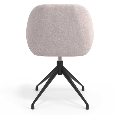 sedia sala riunione nero beige girevole tessuto braccioli imbottiti 6
