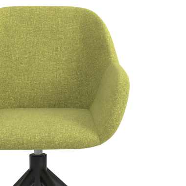 sedia sala riunione nero verde girevole tessuto braccioli imbottiti 5