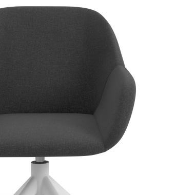 sedia sala riunione bianco antracite girevole tessuto braccioli imbottiti 5