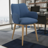 Sedia Nordica Nora, Gambe in legno, Certificata