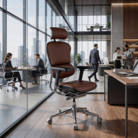 Sedia Ergonomica Ergohuman Elite, pelle naturale