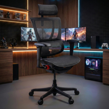 sedia gaming nero sedia da gaming rete transpirante braccioli regolabili 5d supporto lombare poggiatesta 2