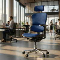 Sedia Ergohuman Ultra, sedile e schienale imbottiti, struttura nera