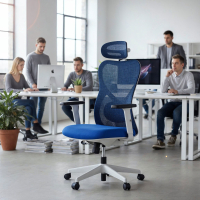 Sedia da Ufficio Fusion White, supporto lombare