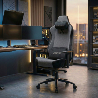 Sedia gaming ergonomica in tessuto Forge, cuscino magnetico