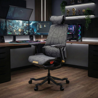 sedia gaming giallo blooddragon rete transpirante braccioli regolabili 6d supporto lombare poggiatesta 2