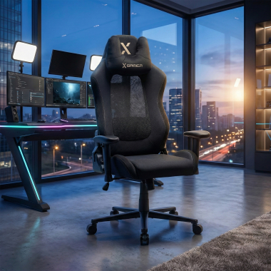 sedia gaming nero vital tessuto braccioli mobili cuscino poggiatesta poggiatesta 2