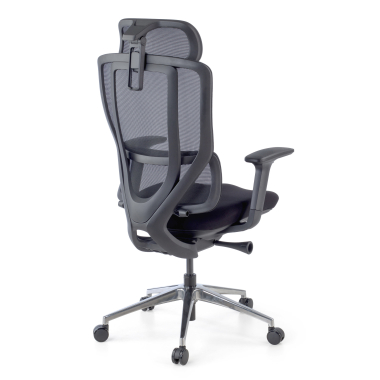 sedia ergonomica nero aeroflow struttura nera rete transpirante braccioli regolabili 3d doppio supporto lombare poggiatesta 11