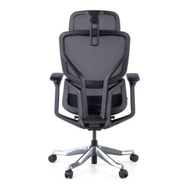 sedia ergonomica nero aerofit struttura nera rete transpirante braccioli regolabili 4d doppio supporto lombare poggiatesta 7