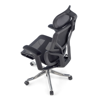sedia ergonomica nero aerofit struttura nera rete transpirante braccioli regolabili 4d doppio supporto lombare poggiatesta 13