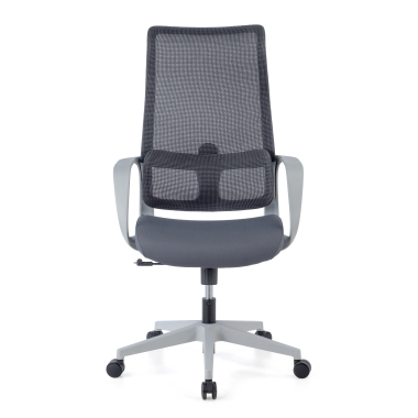 sedia da ufficio bianco grigio axis rete transpirante braccioli fissi 3